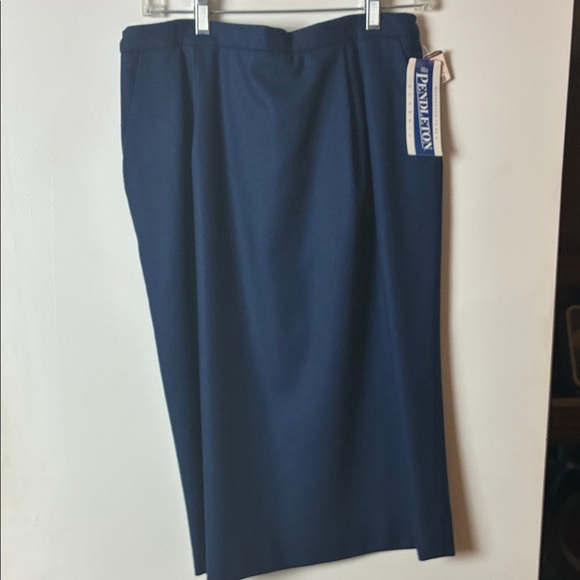 Pendleton Navy Midi Skirt - Picture 1 of 6